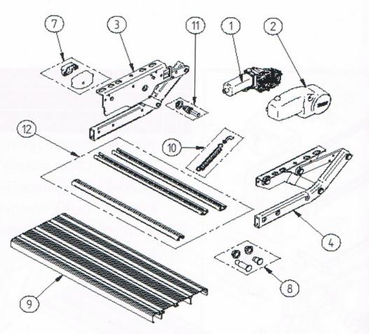 PIECES POUR MARCHEPIED OMNI-STEP THULE 12V APRES 2010